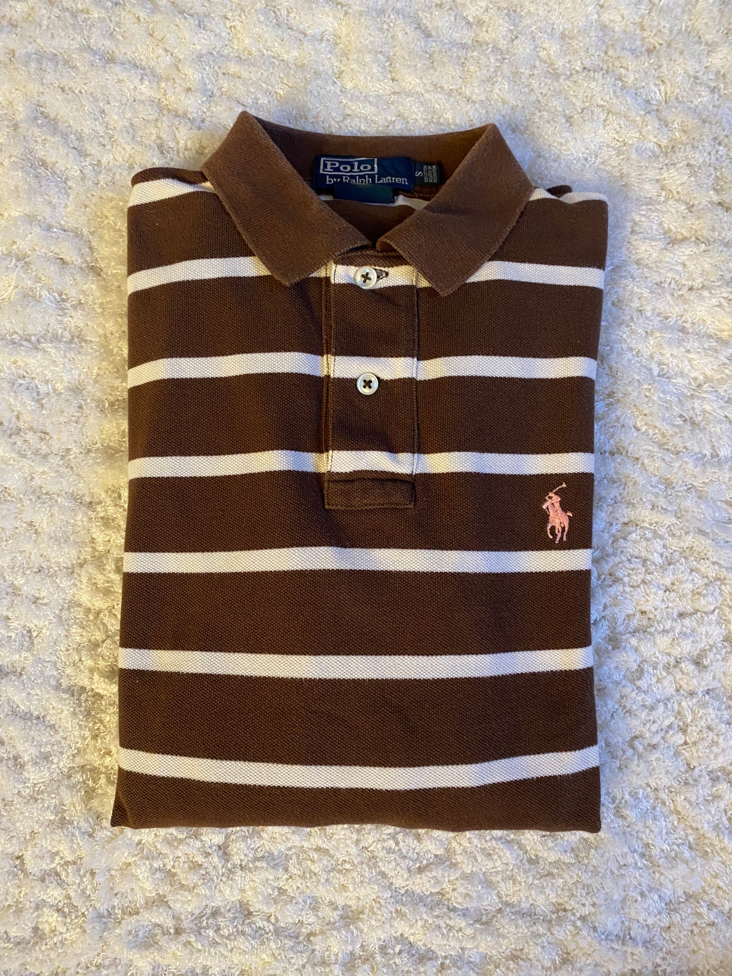 Polo à manche longue rayé Ralph Lauren - Taille S