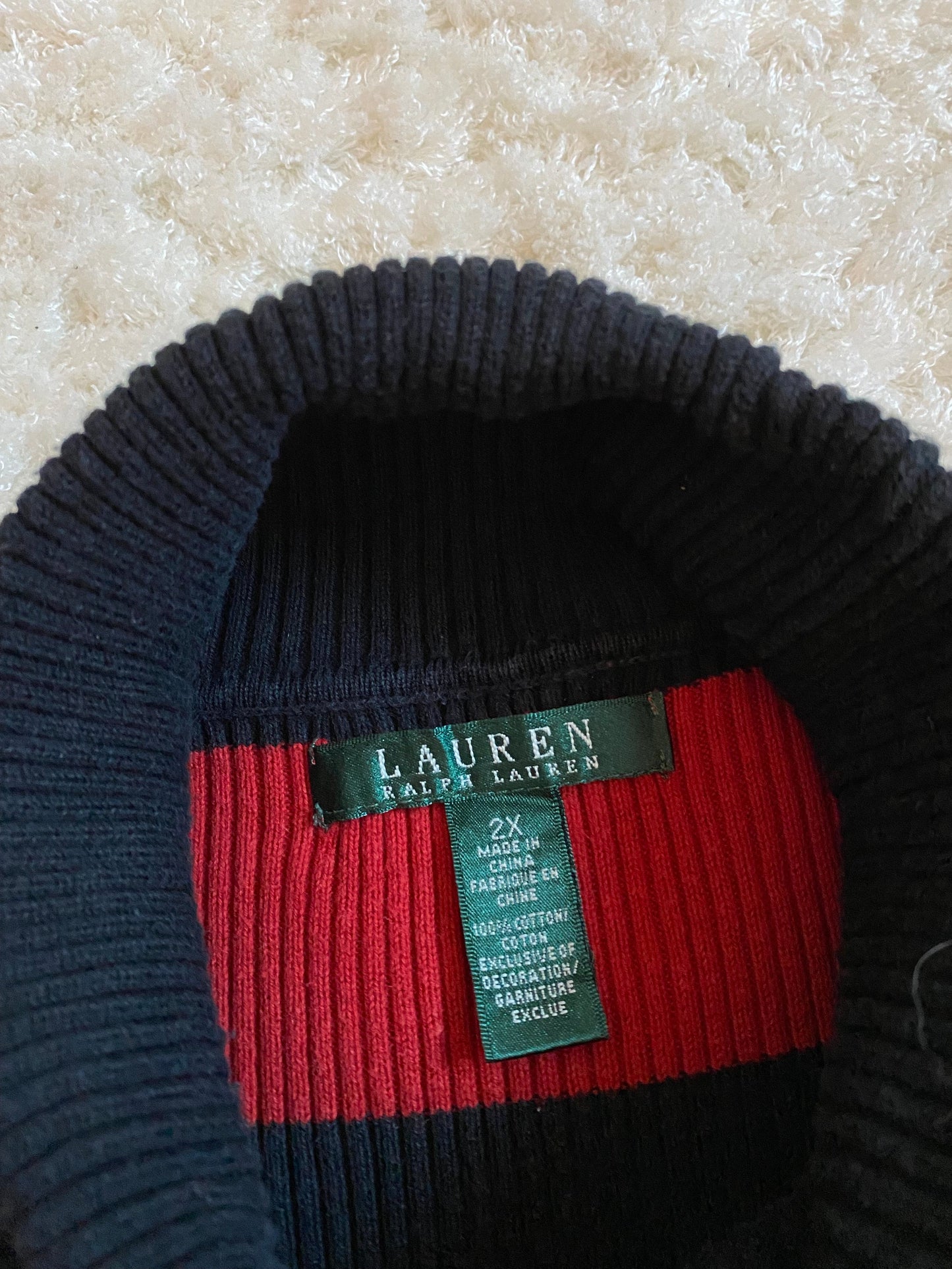Pull Ralph Lauren à col roulé Femme - Taille XXL