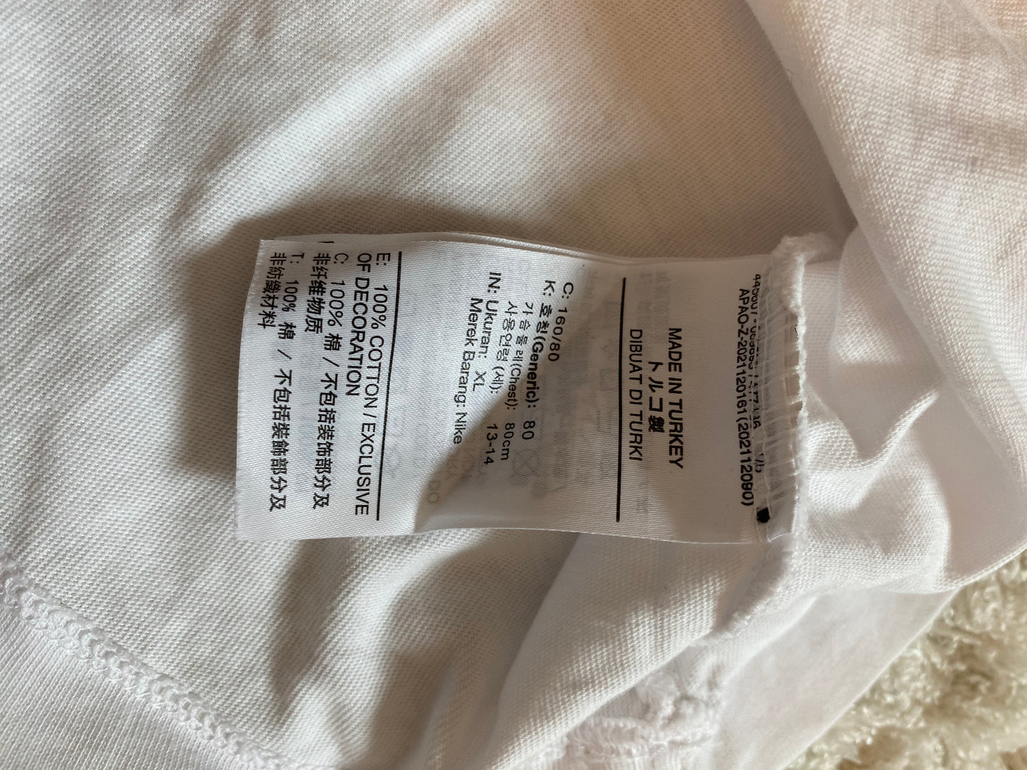 T-shirt Nike blanc Enfant - Taille 13 - 14 ans