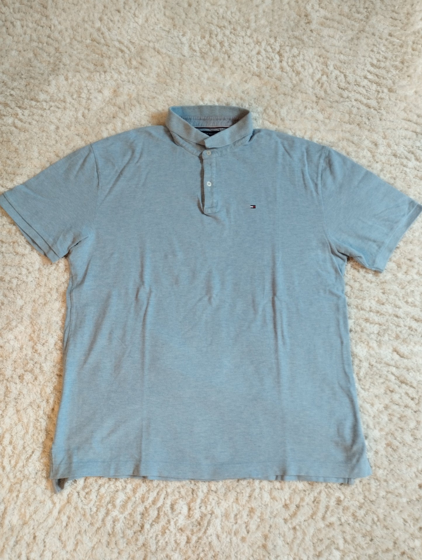 Polo Tommy Hilfiger bleu clair - Taille XXL