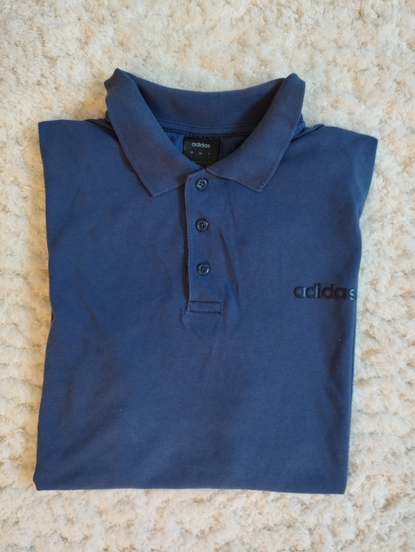 Polo Adidas bleu foncé - Taille L