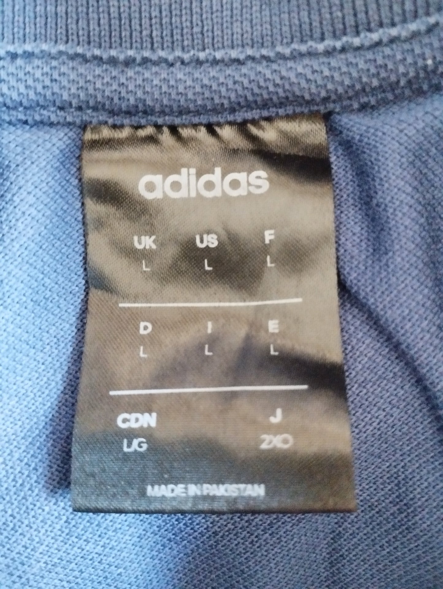 Polo Adidas bleu foncé - Taille L