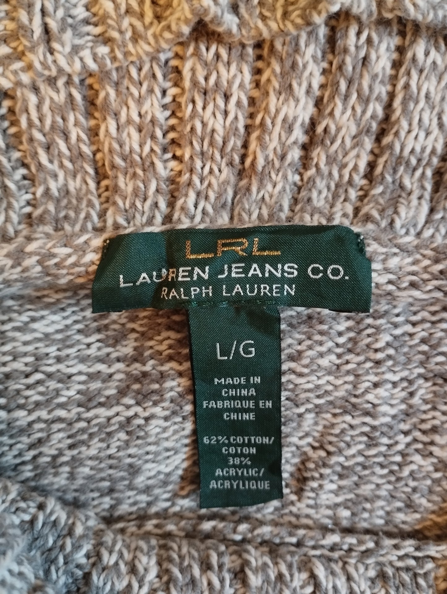 Pull femme a col roulé Ralph Lauren - Taille L